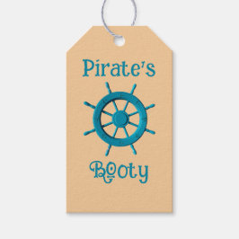 Roestig verweerd stuurwiel boot afbeeldingsfoto cadeaulabel