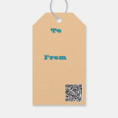 Roestig verweerd stuurwiel boot afbeeldingsfoto cadeaulabel (Achterkant)