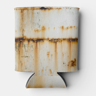 Roestig wit metaal: getextureerde oppervlakte blikjeskoeler