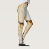 Roestig wit metaal: getextureerde oppervlakte leggings (Rechts)