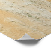 Roestig wit metaal: getextureerde oppervlakte poster (Hoek)