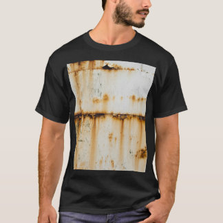 Roestig wit metaal: getextureerde oppervlakte t-shirt