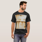 Roestig wit metaal: getextureerde oppervlakte t-shirt (Voorkant volledig)