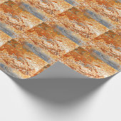 Roestig zink: grunge textuur achtergrond. cadeaupapier (Hoek)