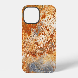 Roestig zink: grunge textuur achtergrond. iPhone 12 hoesje