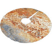 Roestig zink: grunge textuur achtergrond. kerstboom rok (Gekanteld)