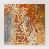 Roestig zink: grunge textuur achtergrond. legpuzzel (Horizontaal)