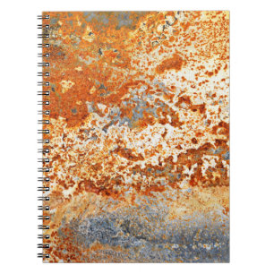 Roestig zink: grunge textuur achtergrond. notitieboek