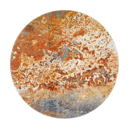 Roestig zink: grunge textuur achtergrond. snijplank (Voorkant)