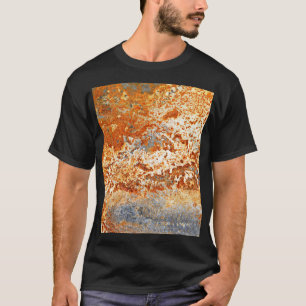 Roestig zink: grunge textuur achtergrond. t-shirt