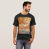 Roestig zink: grunge textuur achtergrond. t-shirt (Voorkant volledig)