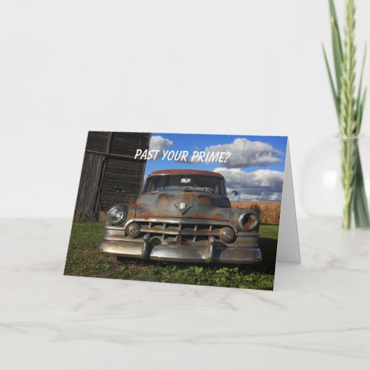 Roestige 1950 Cadillac Kaart (Voorkant)