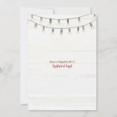 Roestige Bloem Western Laarzen en Bruisende Bruilo Kaart (Achterkant)