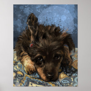 Roestige de Poodle Poster