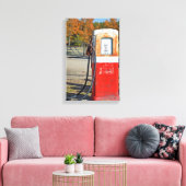 Roestige gaspomp canvas afdruk (Insitu (Woonkamer))