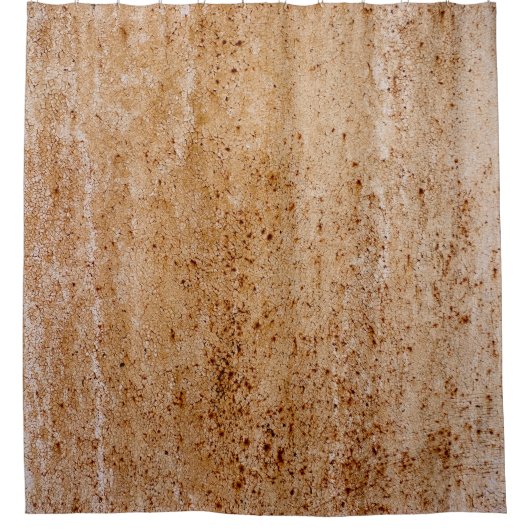 Roestige ijzeren muur, textuurdetail. douchegordijn (Voorkant)