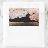 Roestige junkpijp getextureerde roest rechthoekige sticker (Tas)