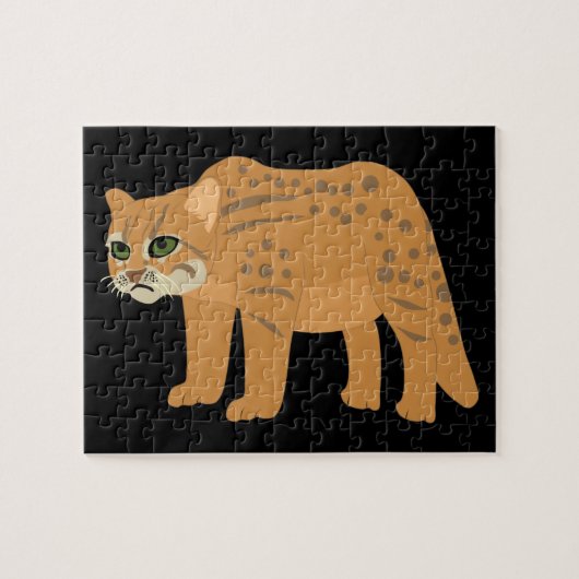 roestige kat puzzel legpuzzel (Horizontaal)