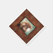 ROESTIGE LONGHORN COCKTAIL NAPKINS SET VAN 50 SERVET (Hoek)