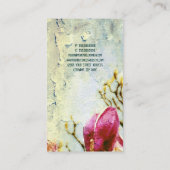 Roestige Magnolia - Visitekaartje (Achterkant)