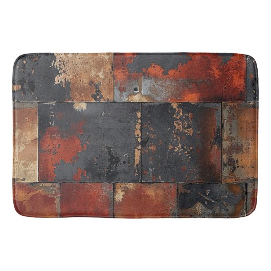 Roestige metalen badmat (Voorkant)