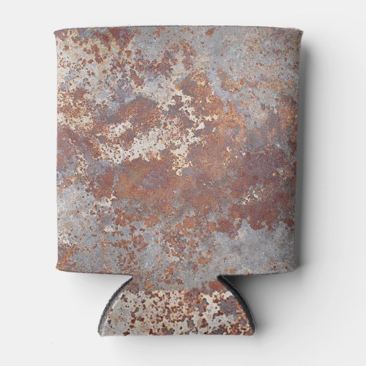 Roestige metalen textuur achtergrond blikjeskoeler (Voorkant)