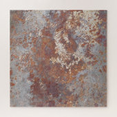 Roestige metalen textuur achtergrond legpuzzel (Horizontaal)