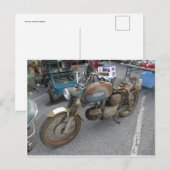 Roestige Motorfiets Briefkaart (Voorkant / Achterkant)