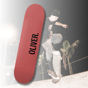 Roestige Oranje moderne naam   Klassiek Trendy Persoonlijk Skateboard