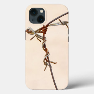 Roestige Prikkeldraad Knoop iPhone 13 Hoesje