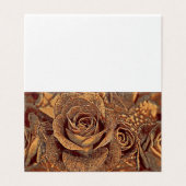 Roestige Rozen Kaart (Buitenkant ongevouwen)