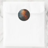 Roestige Ruimtes Ronde Sticker (Tas)