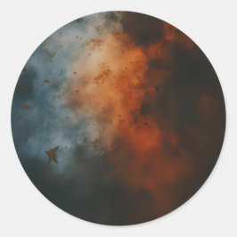 Roestige Ruimtes Ronde Sticker