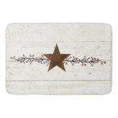 Roestige ster en bessen badmat (Voorkant)