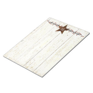 Roestige ster en bessen notitieboekje notitieblok