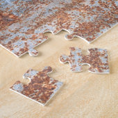 Roestige texturen die verhalen vertellen van oude  legpuzzel (Zijkant)