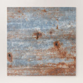 Roestige texturen die verhalen vertellen van oude  legpuzzel (Horizontaal)