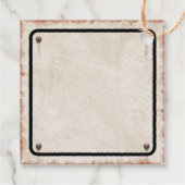 Roestige tomatenketchup sticker bedankjes labels (Achterkant)