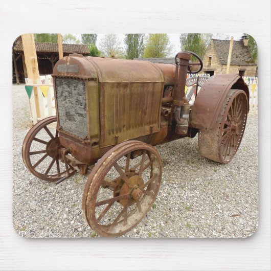 Roestige  tractor muismat (Voorkant)