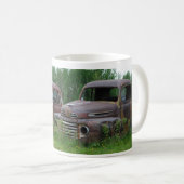 roestige truck patina koffiemok (Voorkant rechts)