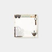 Roestige Versnellingen Steampunk Mechanisch 3"x3" Post-it® Notes (Voorkant)