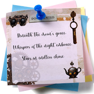 Roestige Versnellingen Steampunk Mechanisch 3"x3" Post-it® Notes