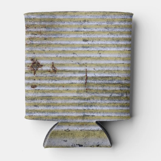 Roestige zinktextuur,  grunge achtergrond. blikjeskoeler (Voorkant)