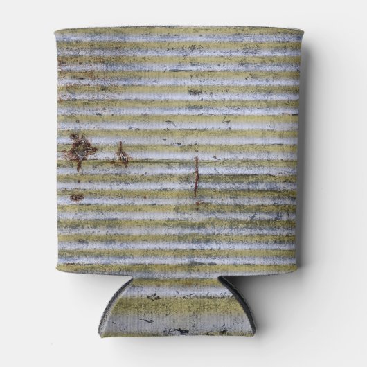 Roestige zinktextuur,  grunge achtergrond. blikjeskoeler (Voorkant)