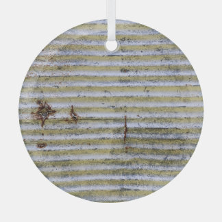 Roestige zinktextuur, grunge achtergrond. glas ornament
