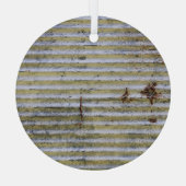 Roestige zinktextuur,  grunge achtergrond. glas ornament (Achterkant)