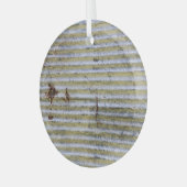 Roestige zinktextuur,  grunge achtergrond. glas ornament (Voorkant links)