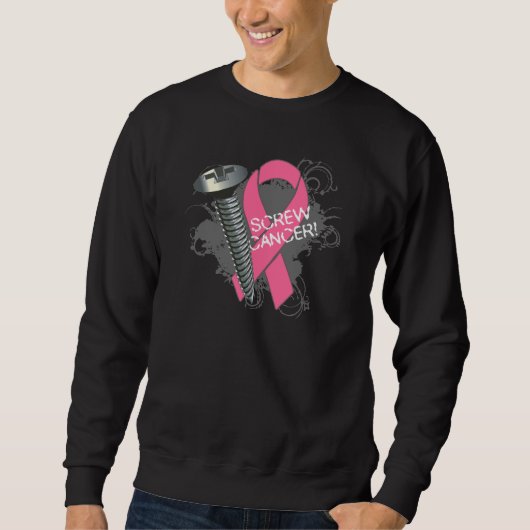 Roestkanker - Grunge Breast Cancer Trui (Voorkant)