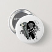 Roestkanker - Grunge huidkanker Ronde Button 5,7 Cm (Voorkant /achterkant)
