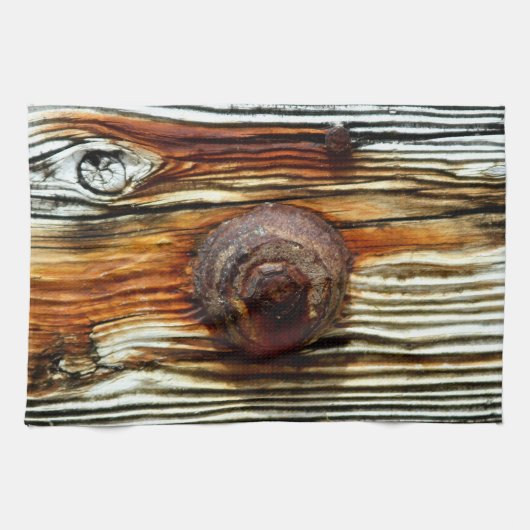 roestkleurig driftwood theedoek (Horizontaal)